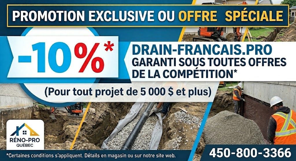 Travaux de drainage